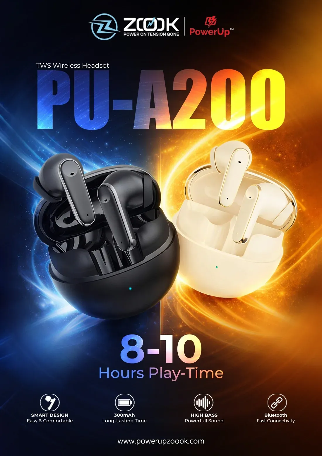 PU-A200 TWS WIRELESS HEADSET