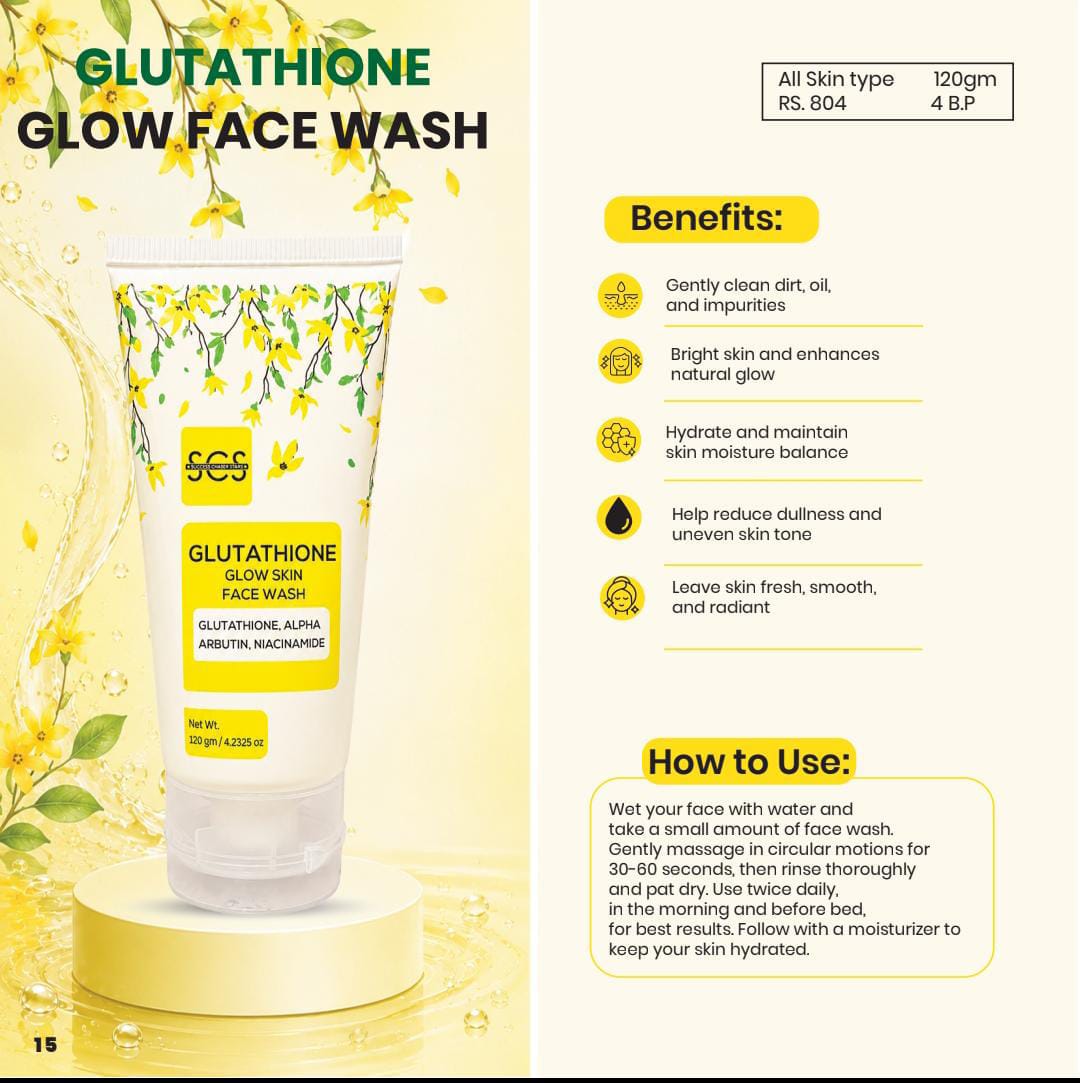 GLUTATHIONE GLOW FACE WASH