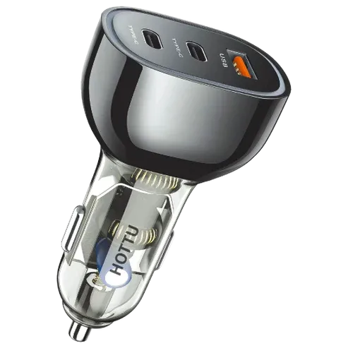 HOTTU CC20 Car Fast Charger 68W | 2 Type C | 1 USB A