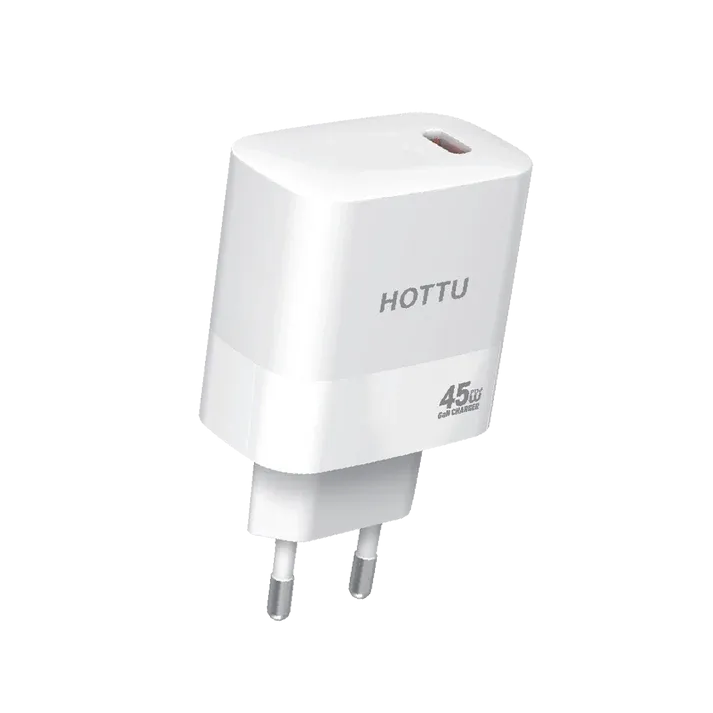 Hottu fc09 45w GaN Fast Charger usb-c PD usb-a QC 3.0 Dual Port Wall