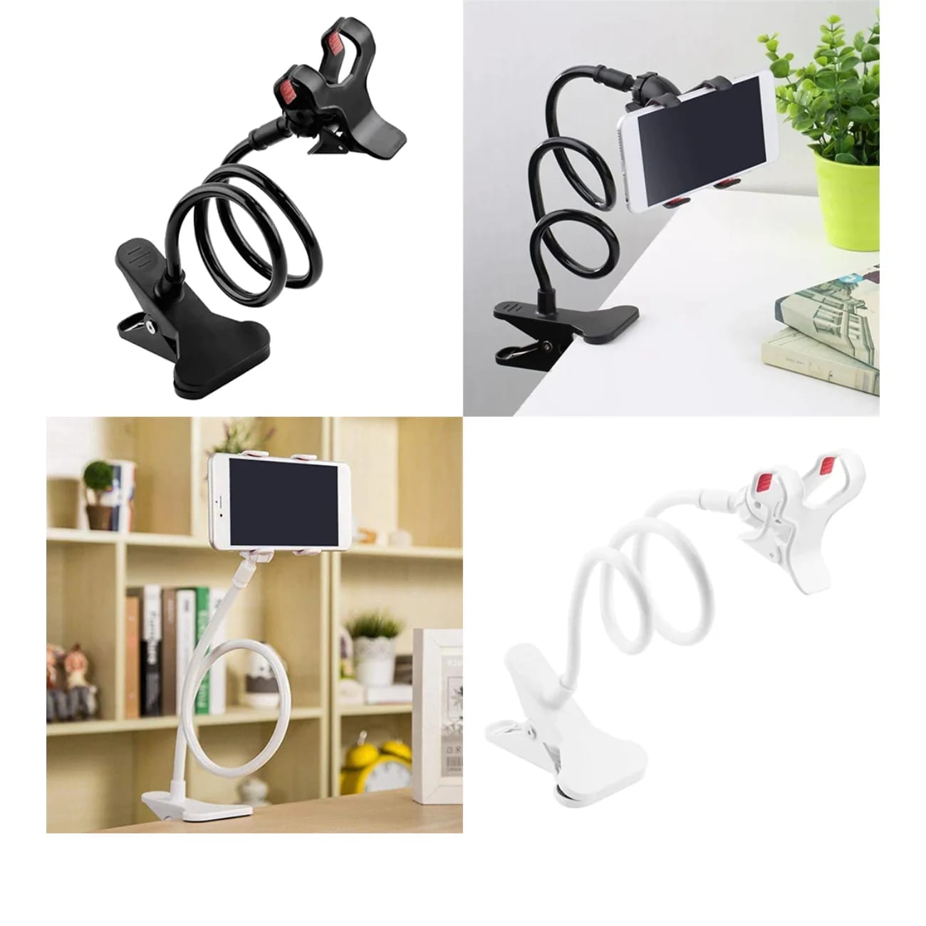 Flexible Mobile Phone Holder – 360° Adjustable Desk & Table Stand