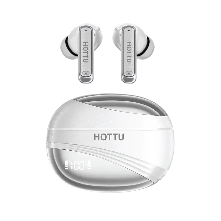 HOTTU TS06 ANC TWS Wireless Earbuds – 36H Playtime with ENC & Active Noise Cancellation