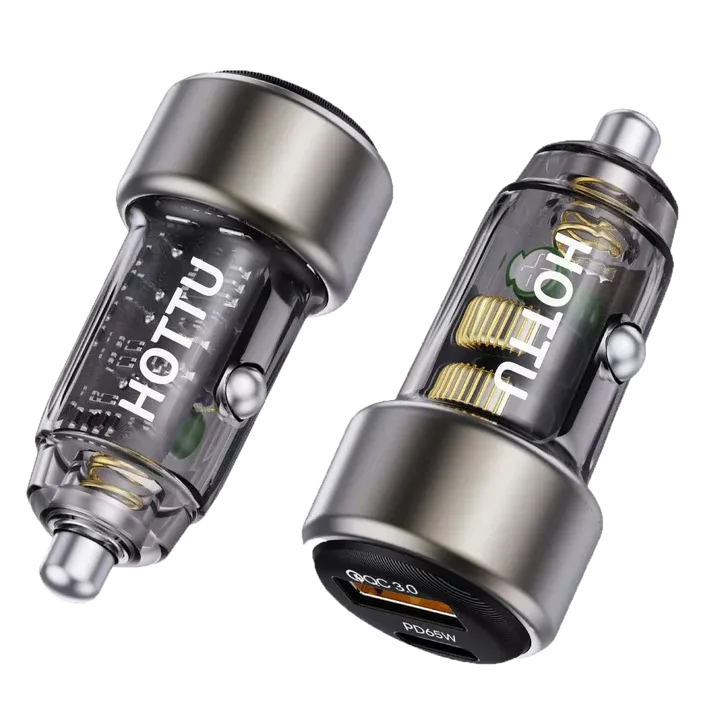 HOTTU CC20 Car Fast Charger 68W | 2 Type C | 1 USB A