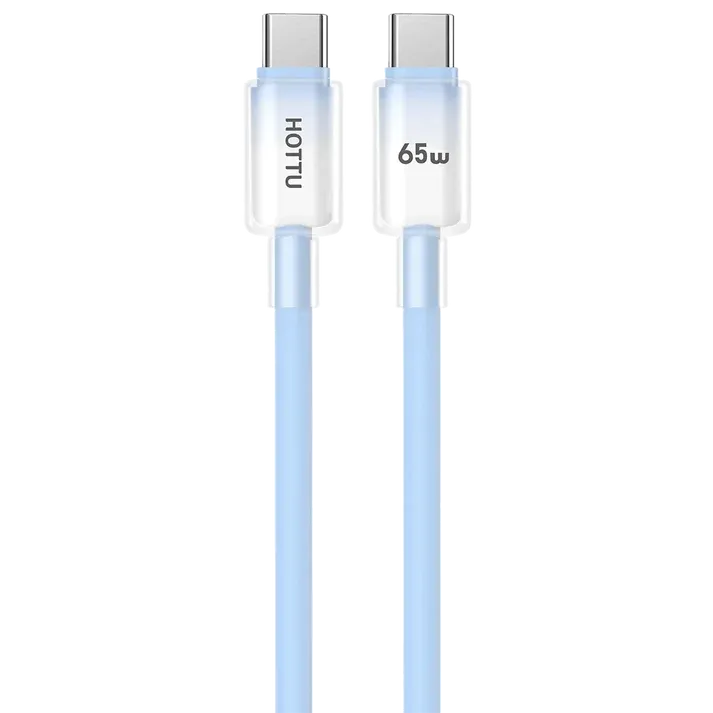 Hottu ctc13 65w PD Fast Charging Cable usb-c to Silicone Wire