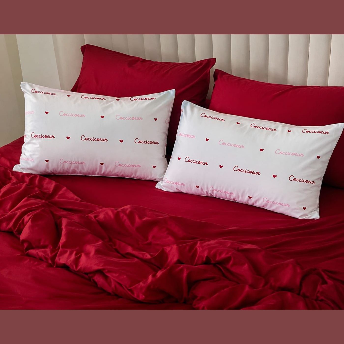 Heart Script Bedsheet Set