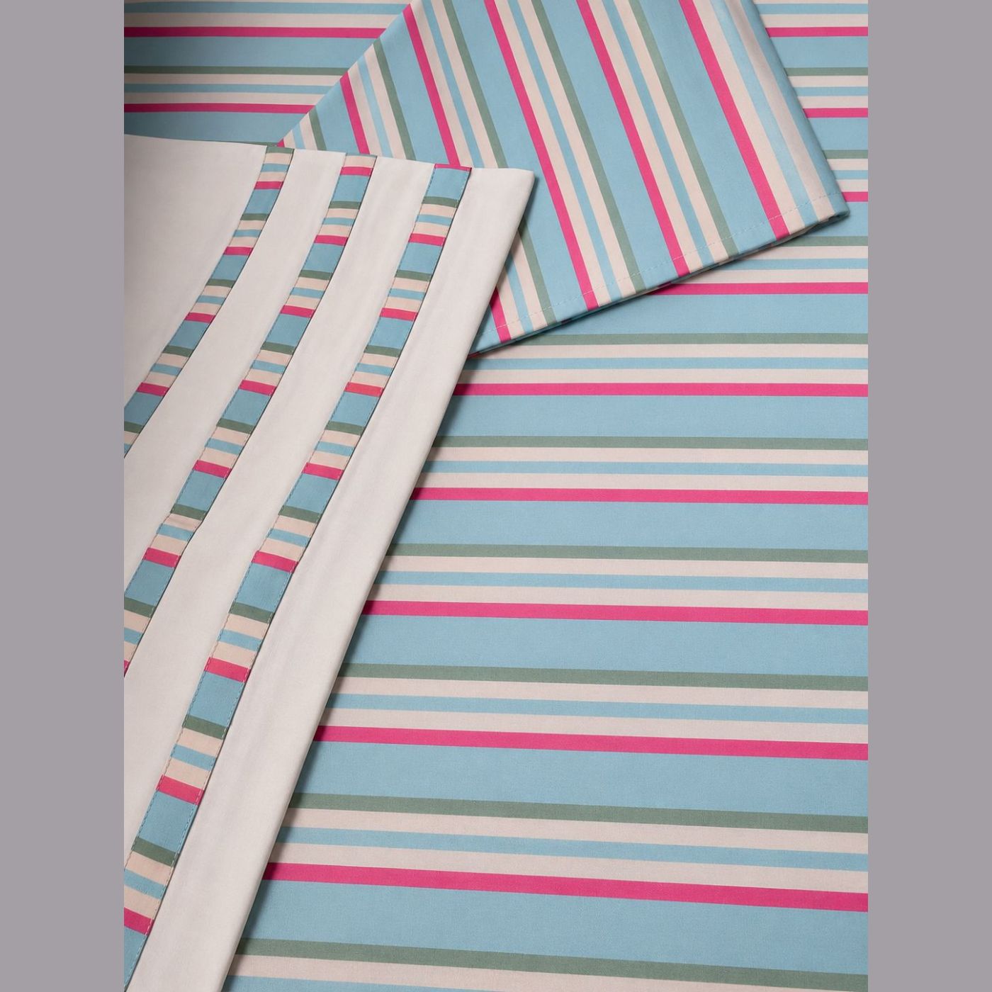 Pastel Stripe Bedsheet Set — photo 3
