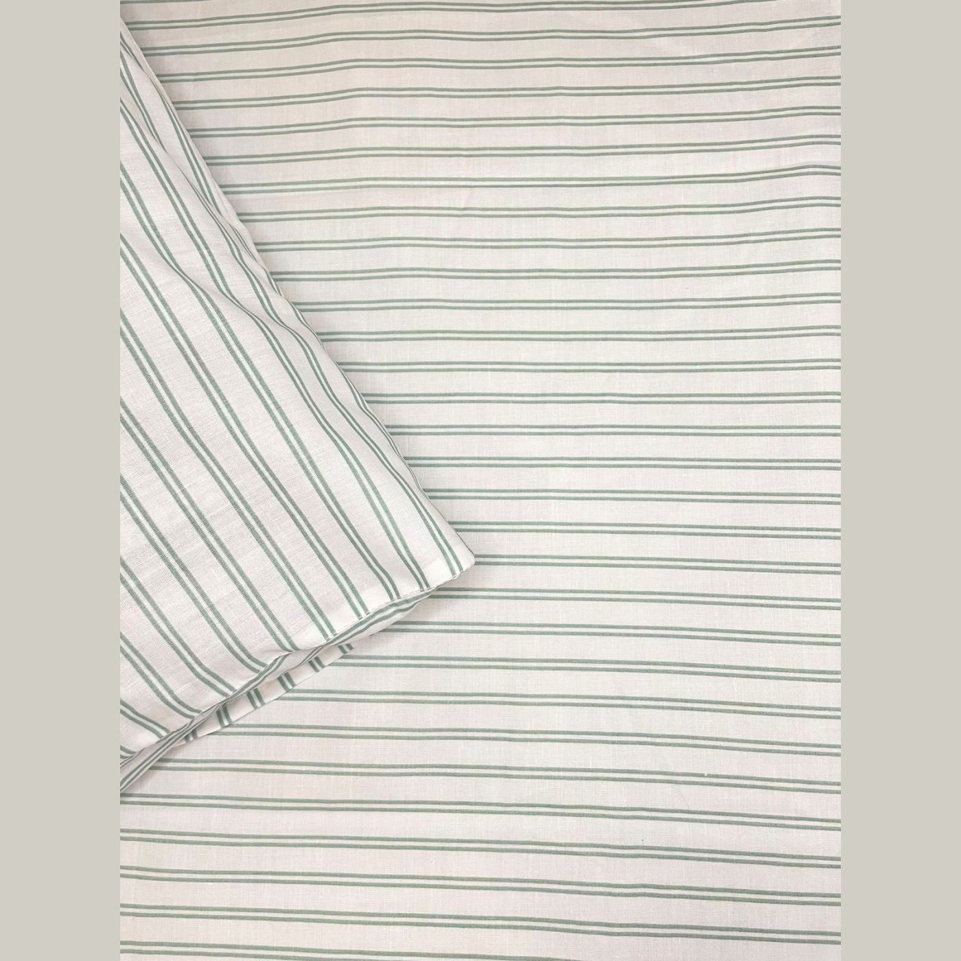 Sage Pinstripe Bedsheet Set — photo 3