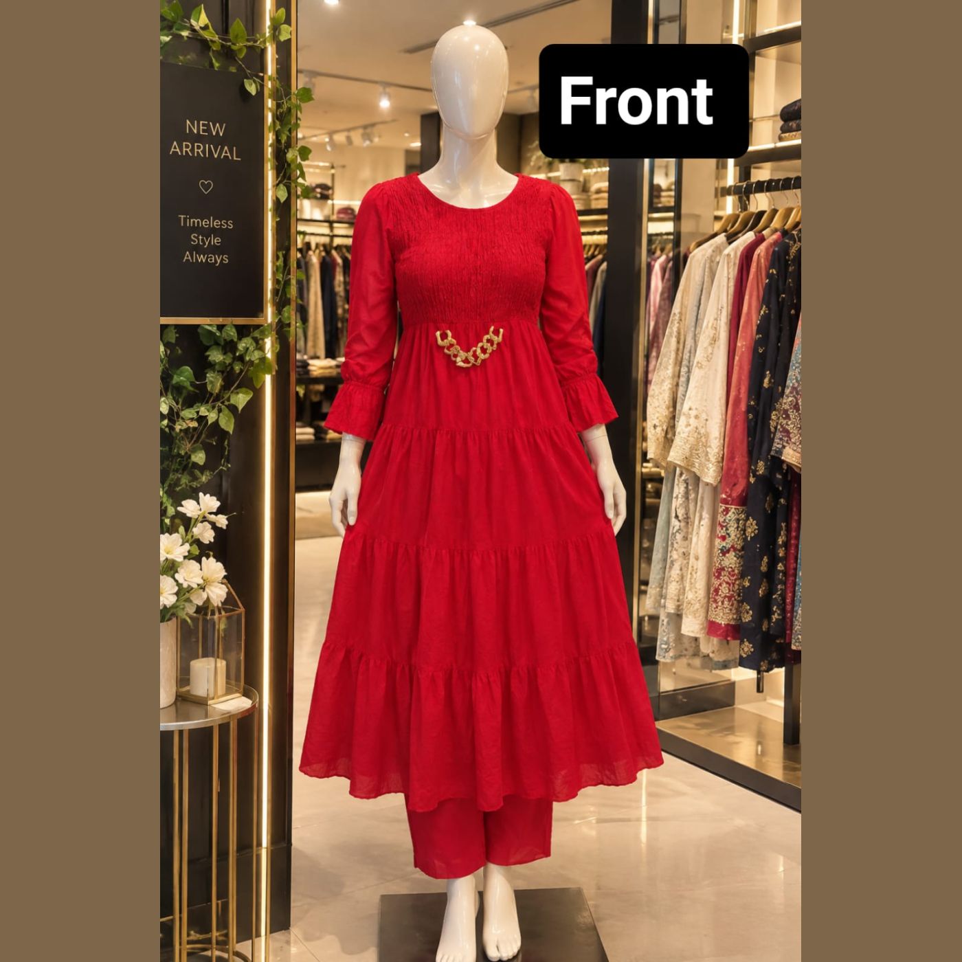 Red 3-Piece Dress