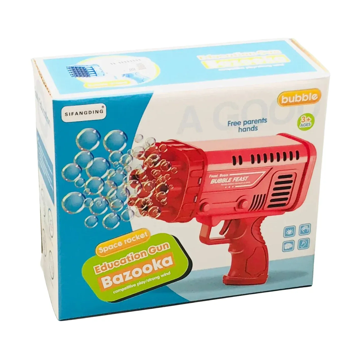 Bazooka Bubble Water Gun Blaster Toy for Kids Outdoor Fun