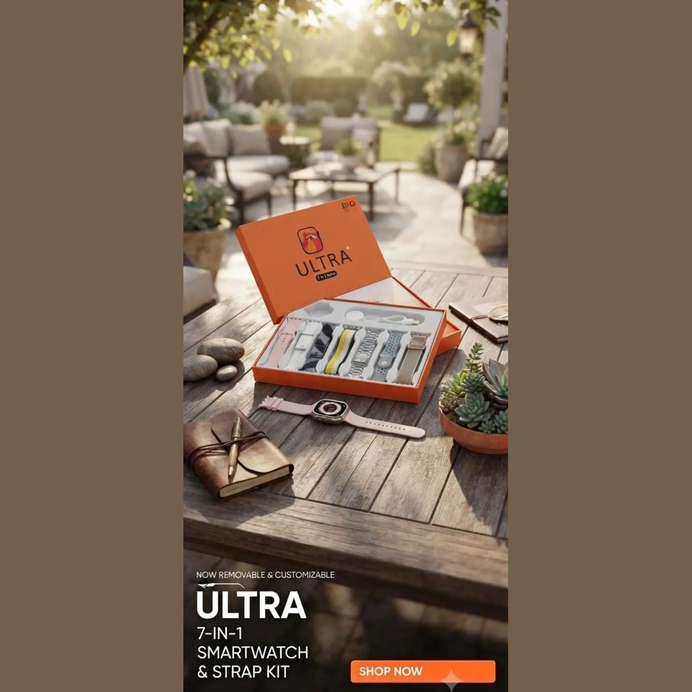 *Product Name*: Ultra 7-in-1 Smartwatch Combo – Premium with 7 Straps