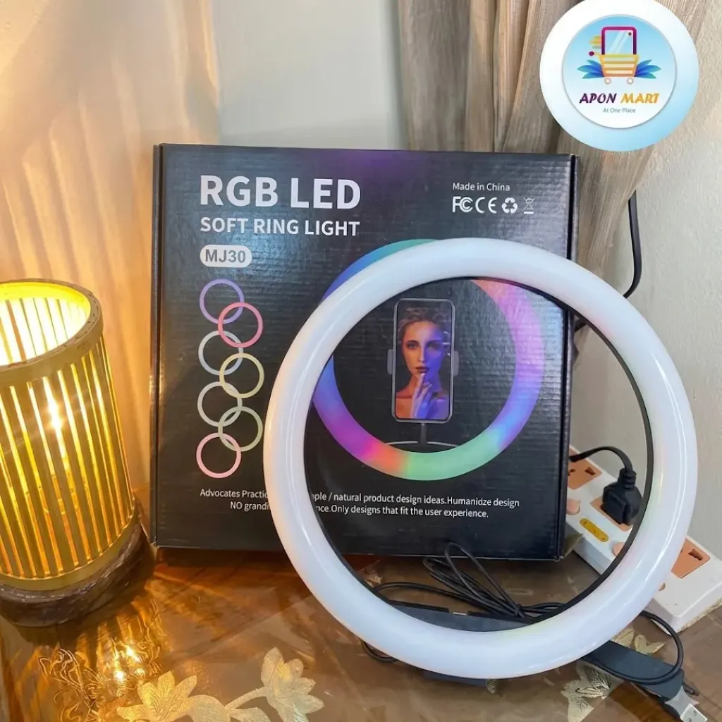 RGB LED Multi Colour Ring Light MJ-30 — photo 2