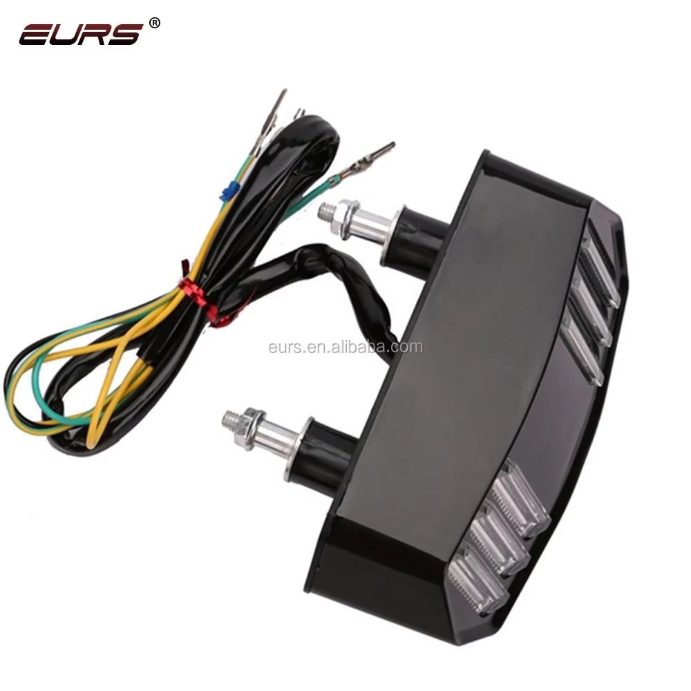 Universal Motorbike Back Light With Indicator DRL Audi Style — photo 3