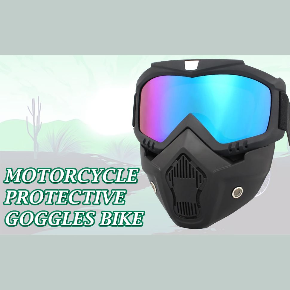 Motorcycle Protective Goggles Bike Face Mask, off Road Goggle multicolor — photo 2