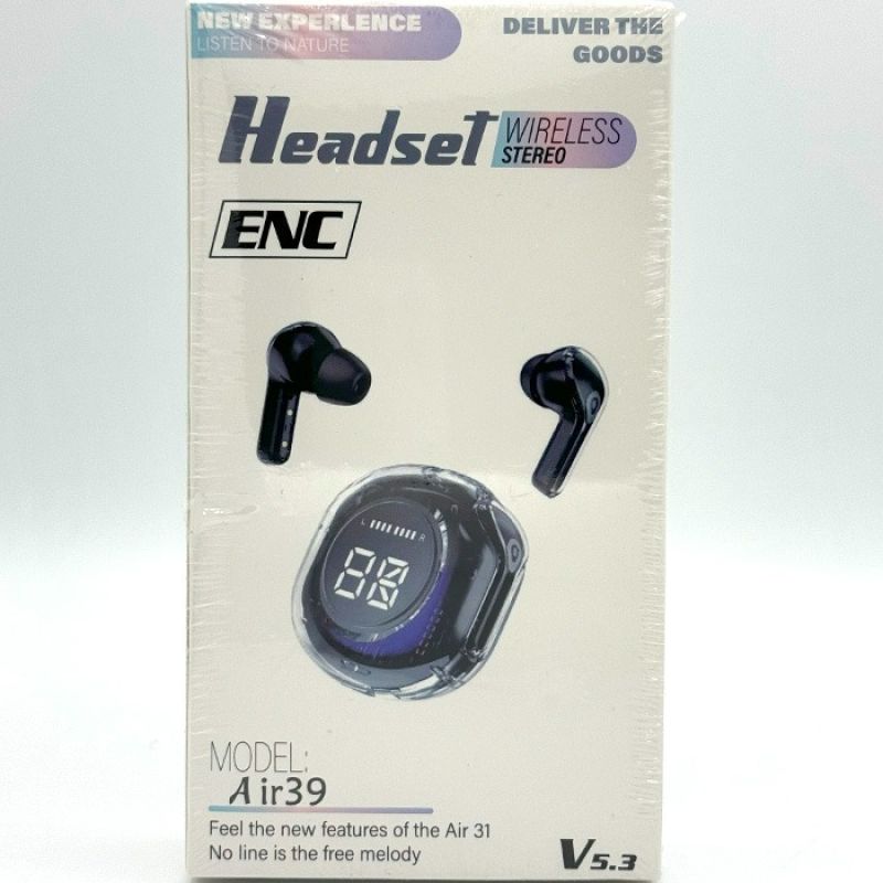 Air39 Wireless Earbuds Bluetooth 5.3 Clear Sound Heavy Bass Noise Reduction led Display Random Color — photo 7