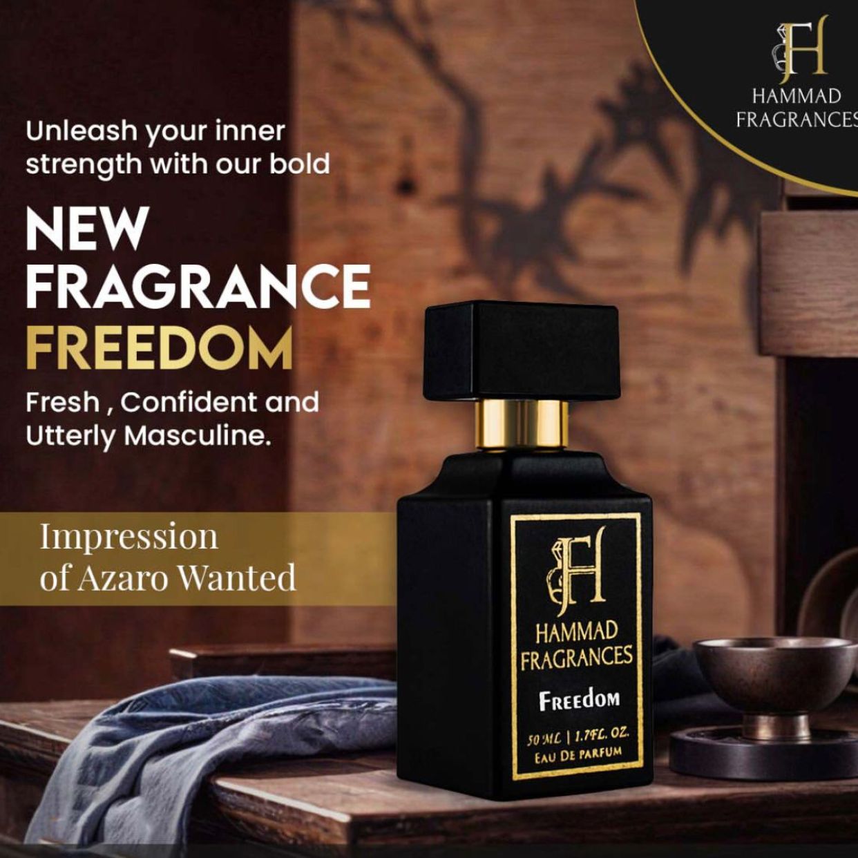 Hammad Fragrances With 6-8 hours long lasting Perfume For Men edp 50 ml Empire — photo 4