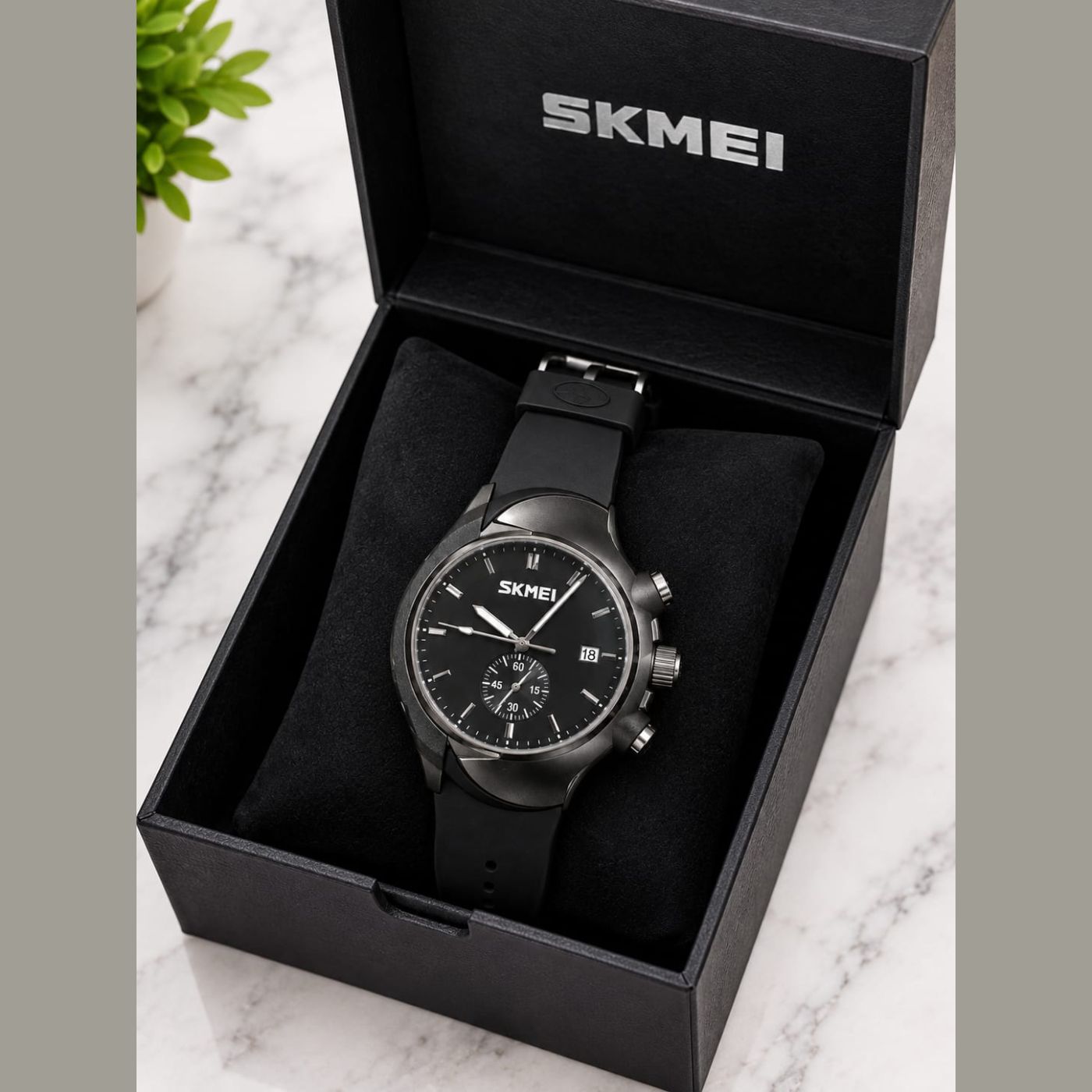 SKMEI Men’s Watch With Box– Stylish & Durable Waterproof Wristwatch — photo 2