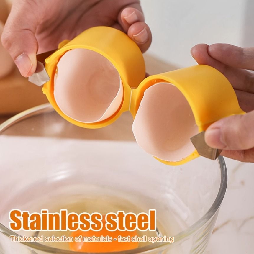Egg Shell Opener Cutter Portable Stainless Steel Topper Tool for Boiled Eggs (Random Color) — photo 2