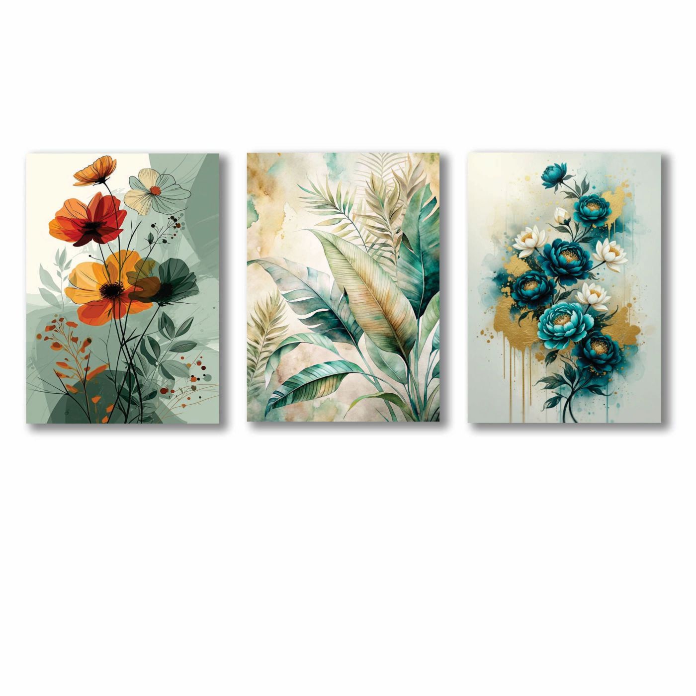 Set of 3 Premium Wall Art Photo Tiles – Modern Home Decor Sets — photo 2