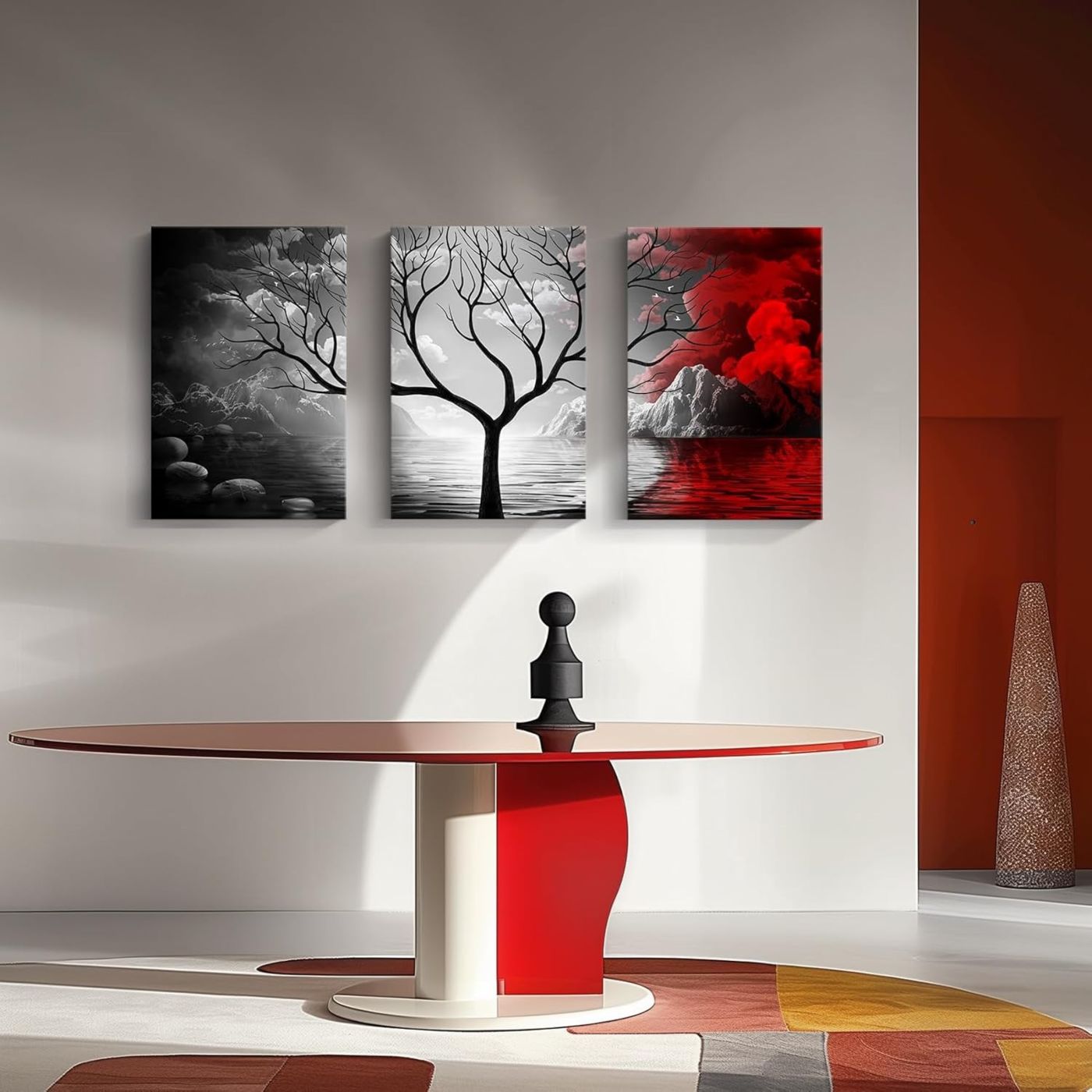 Set of 3 Premium Wall Art Photo Tiles – Modern Home Decor Sets 8x11 — photo 2
