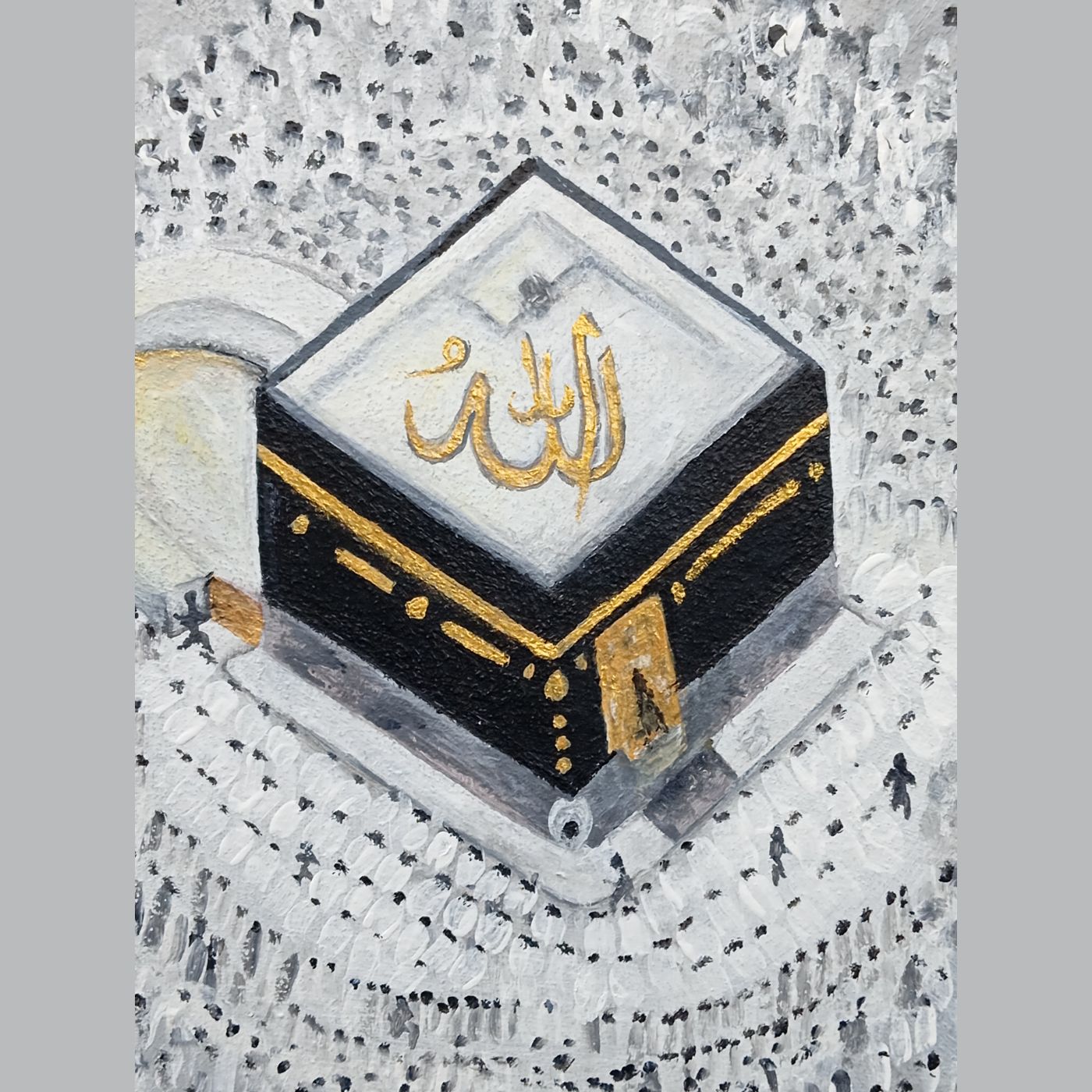 Tawaf Asma-ul-Husna 24×36" acrylic painting, Ready to Hang. — photo 3