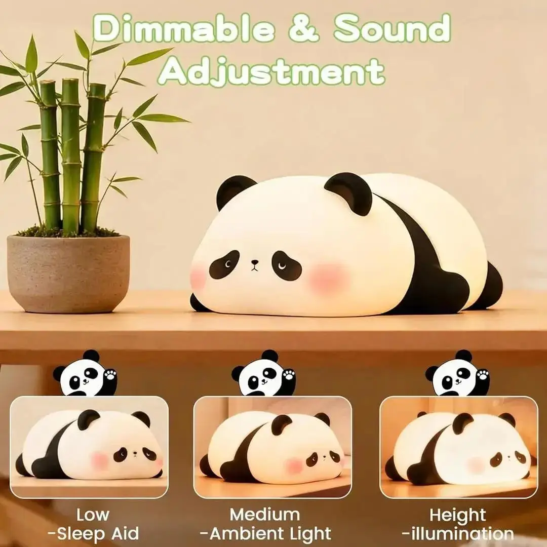 Rechargeable Panda Table Lamp, Cute LED Desk Light — photo 2