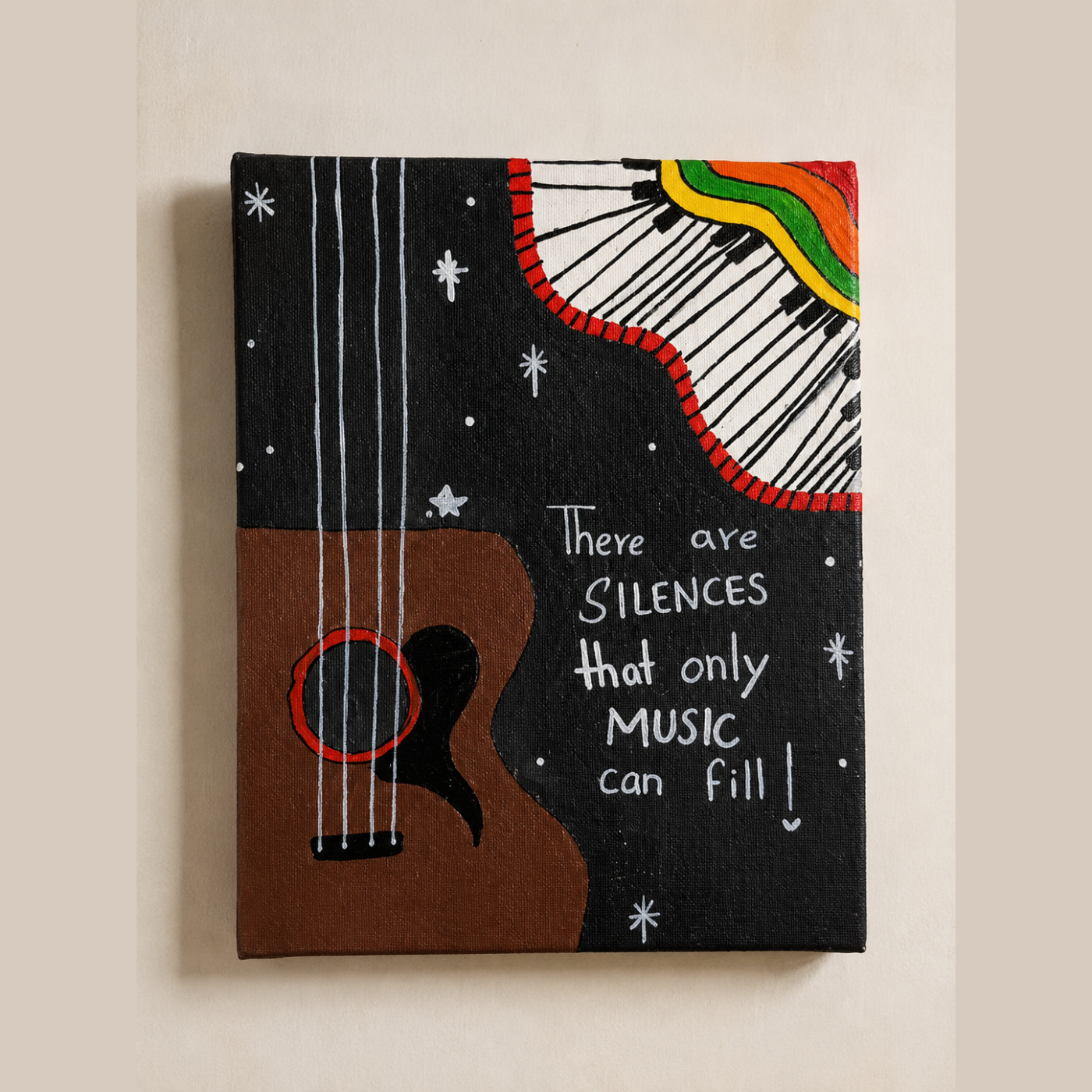 Hand Painted Canvas Painting for Home Decor