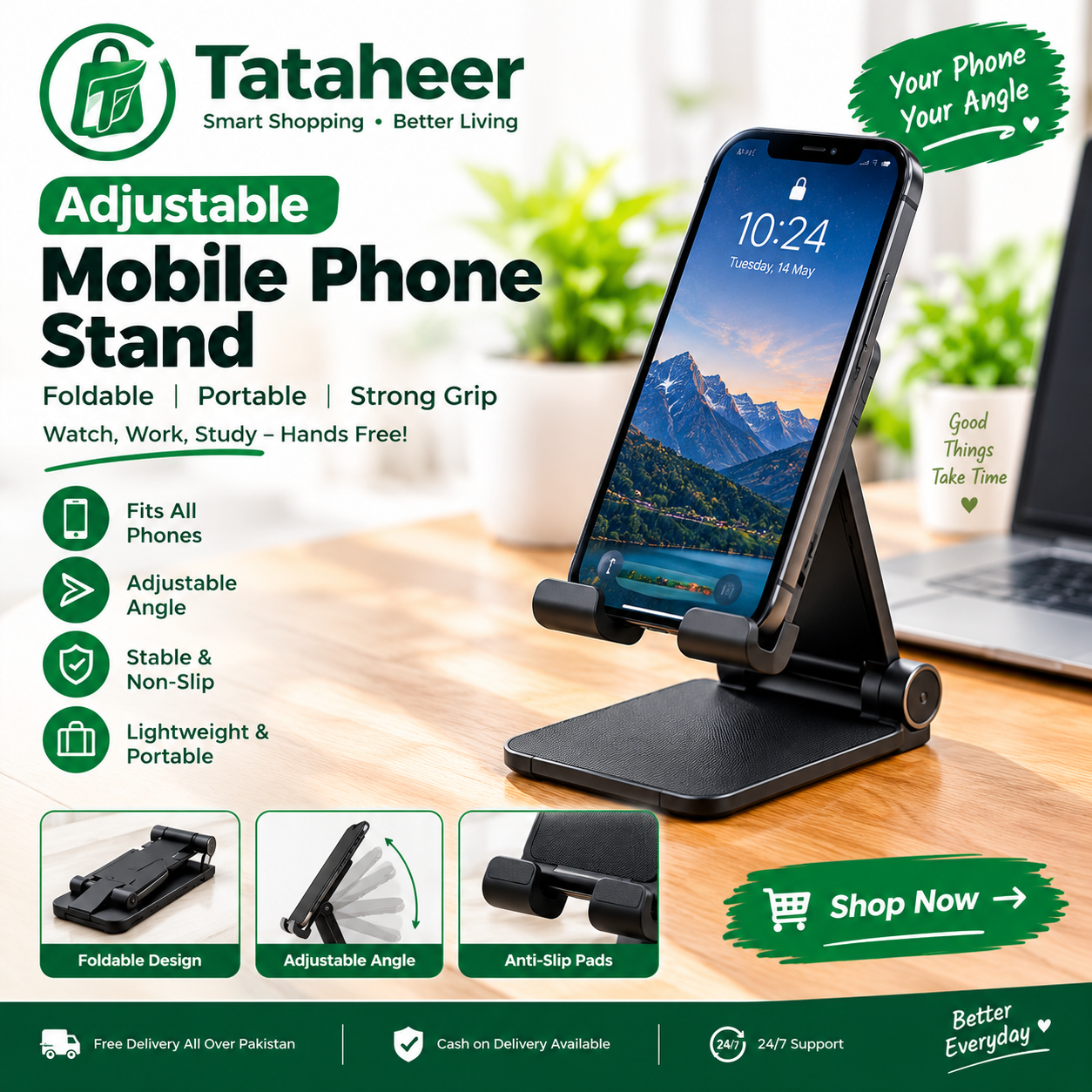 Adjustable Mobile Phone Stand — photo 2