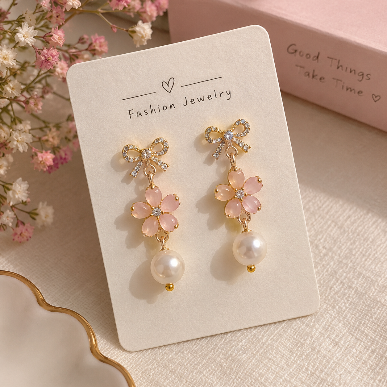 Women's Hoop Earrings, Gold Tone