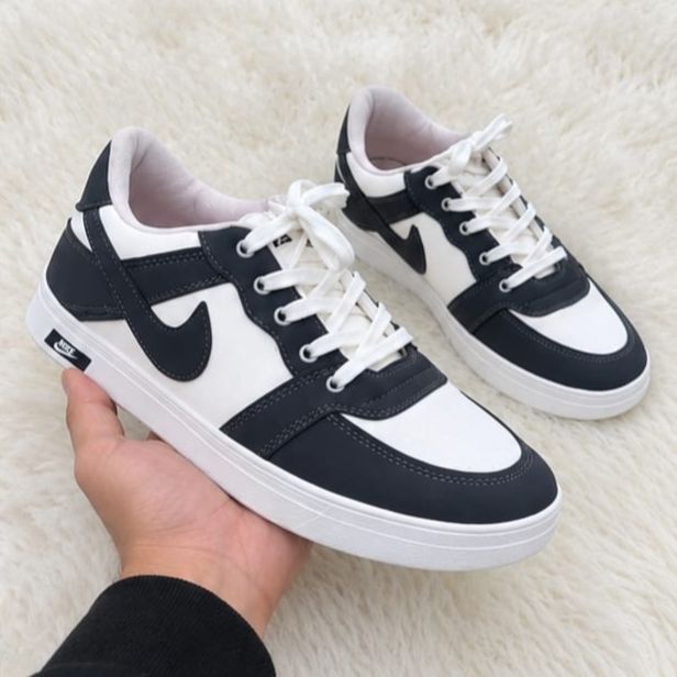 Grey And White Stylish Sneakers