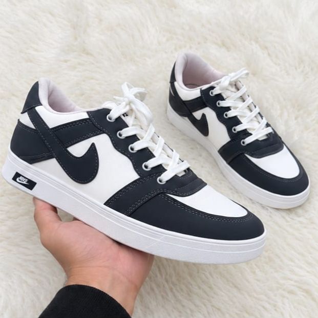 Grey And White Stylish Sneakers — photo 3