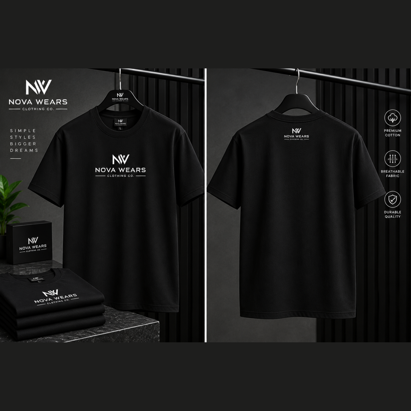 Plain T-Shirt, Short Sleeve