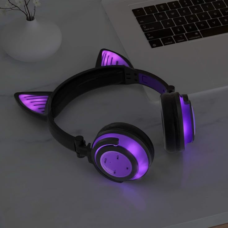 Cat Ear LED Headphones – Pink | Stylish Design — photo 2