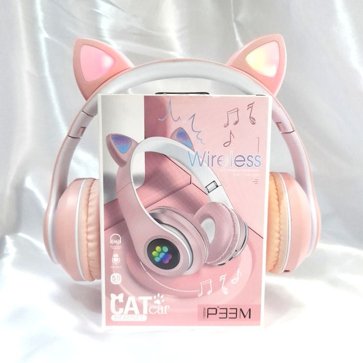 Cat Ear LED Headphones – Pink | Stylish Design — photo 3