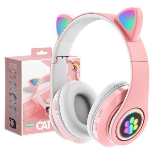 Cat Ear LED Headphones – Pink | Stylish Design — photo 4