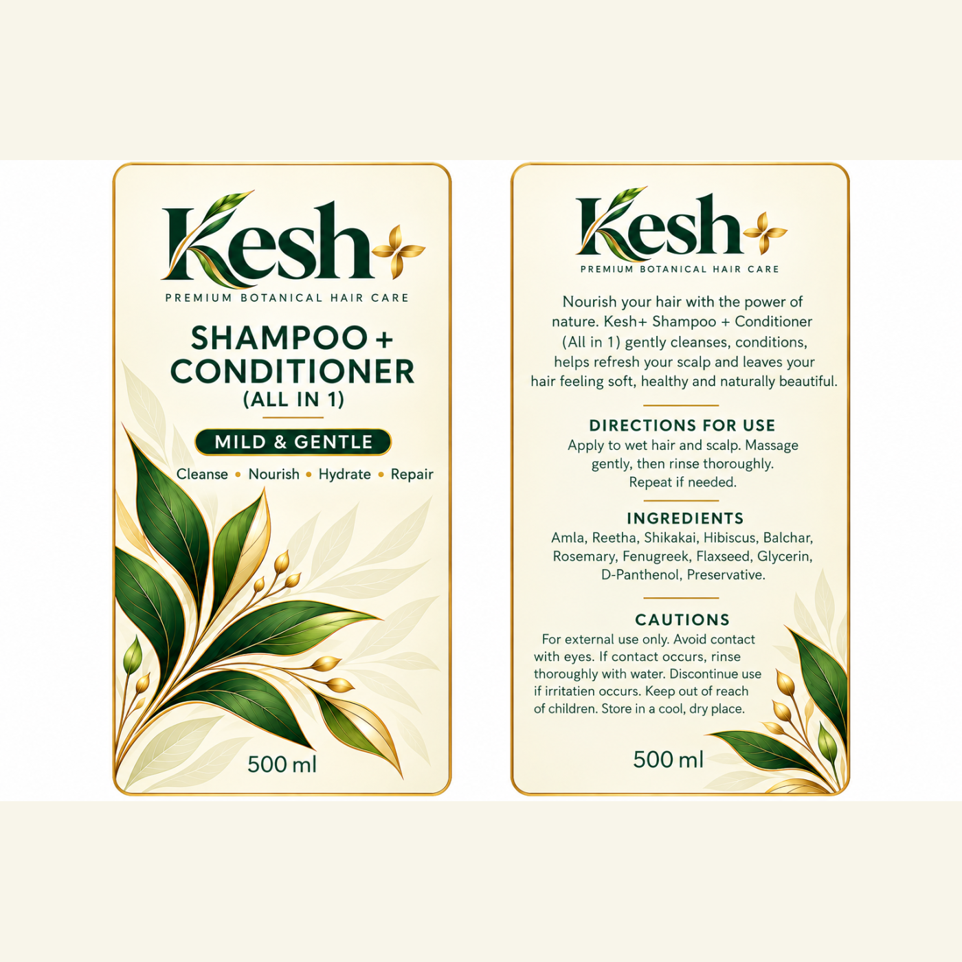 Kesh+ 500ml Shampoo And Conditioner — photo 2