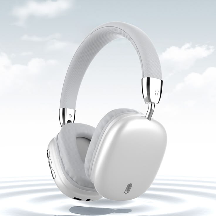 Silver Wireless Bluetooth Headphones