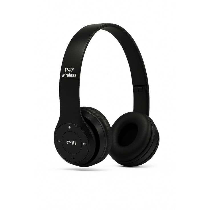 Wireless Headphones Model 47, Active Noise Cancellation, Black — photo 3