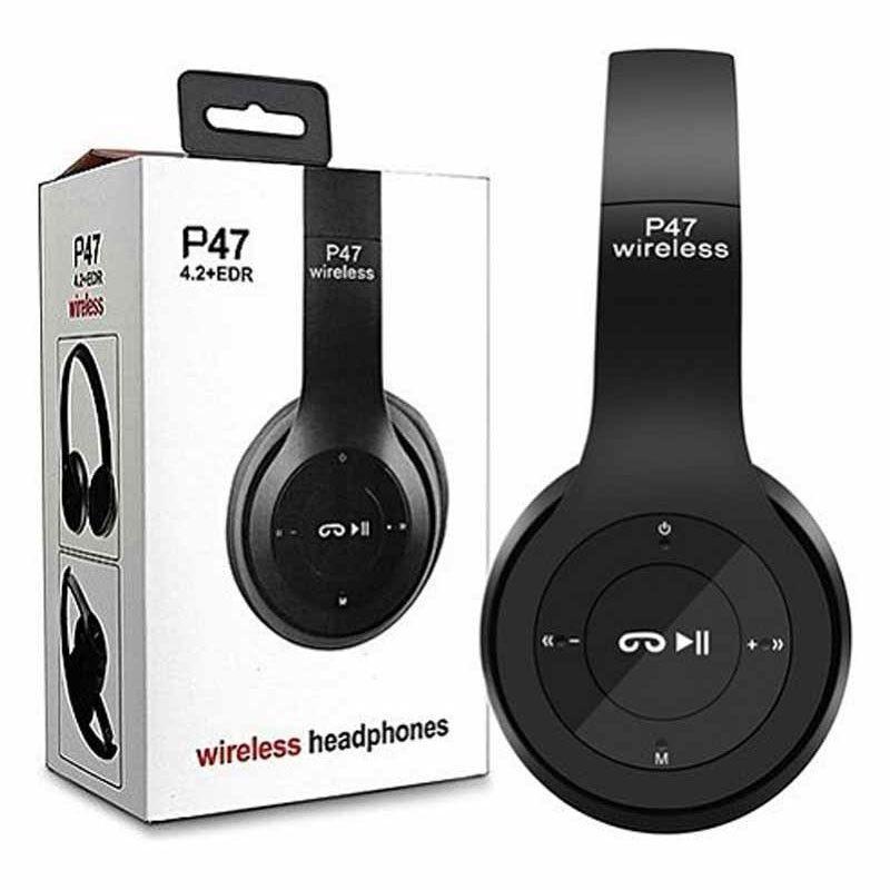 Wireless Headphones Model 47, Active Noise Cancellation, Black — photo 4
