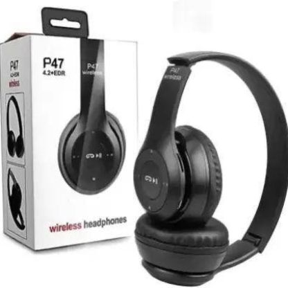 Wireless Headphones Model 47, Active Noise Cancellation, Black — photo 5