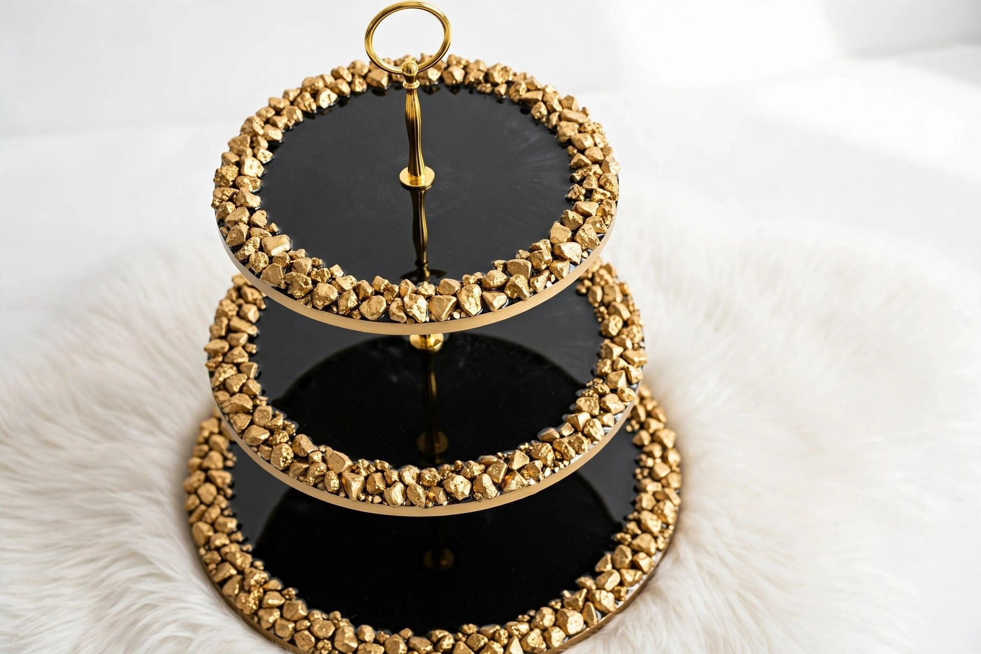 Resin Three Tier Platter