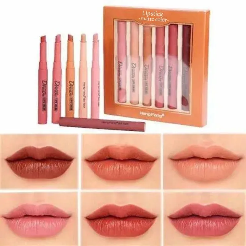 Hengfang Matte Dream Lipstick Set – 6-Piece Long-Lasting Nude Shades | Waterproof, Smooth Finish — photo 4