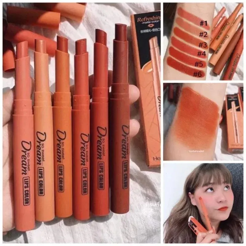 Hengfang Matte Dream Lipstick Set – 6-Piece Long-Lasting Nude Shades | Waterproof, Smooth Finish — photo 5