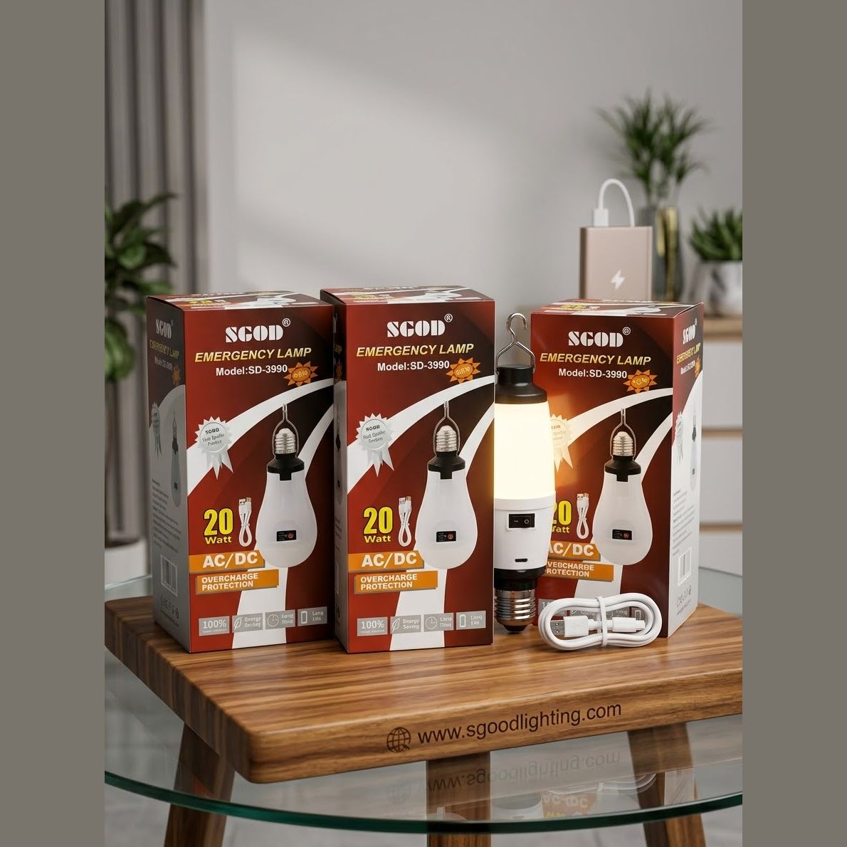 Emergency Lamp, Rechargeable LED Light — photo 3