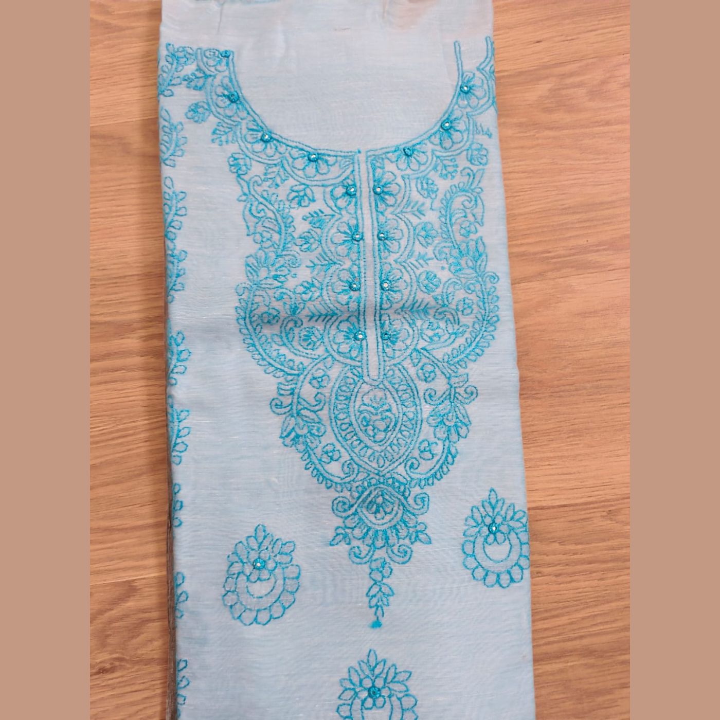 Lucknowi Multani Handmade Kurta, Embroidered — photo 2