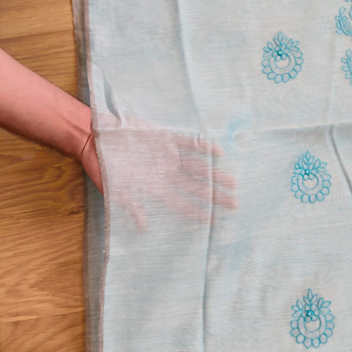 Lucknowi Multani Handmade Kurta, Embroidered — photo 3