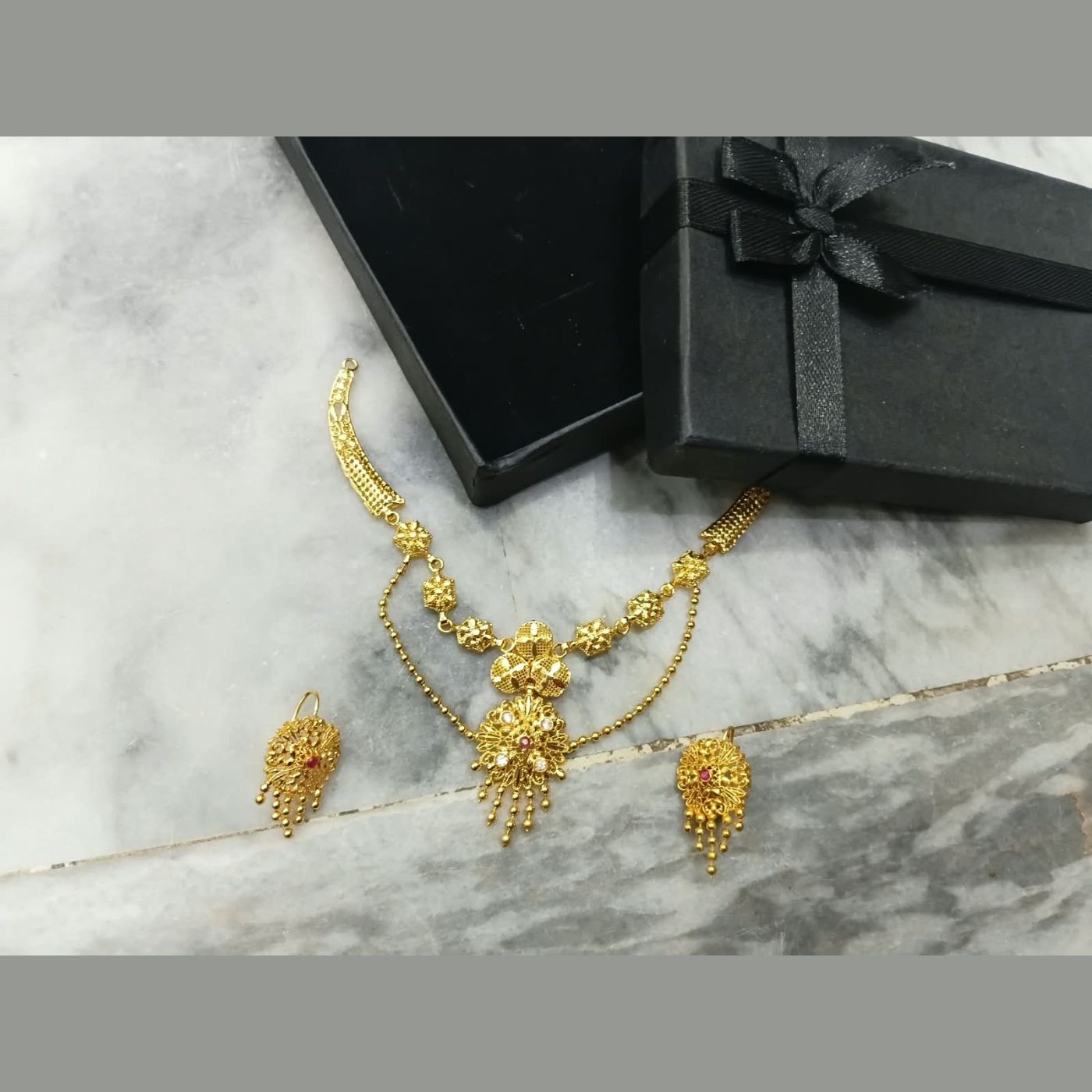 Locket Set with Matching Earrings