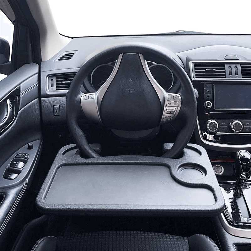 New -20% Product image 1 Product image 2 Steering Wheel Dining Food Tray for Car Driver and Passenger Car Table Desk Tray / Vehicle Seat Mount Laptop Desk