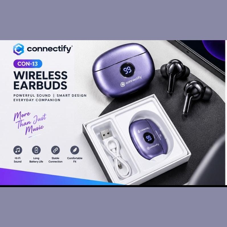 CON-13 Wireless Earbuds with LED Display — photo 3