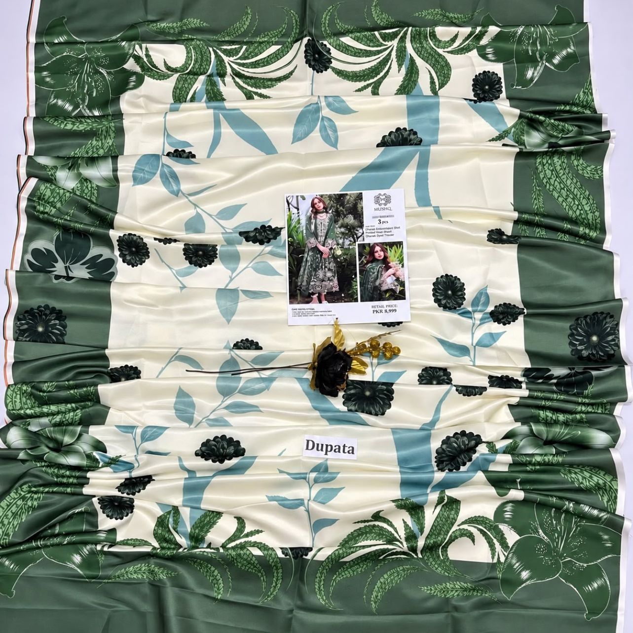 Dhanak embroidery 3piece — photo 5