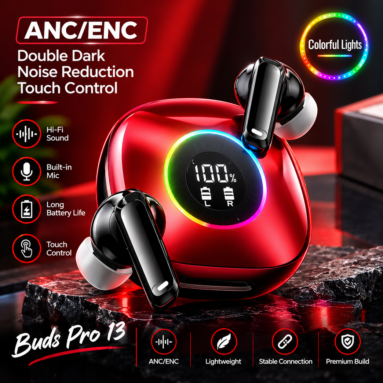 ZYNTRIX Buds Pro 13 Wireless Earbuds